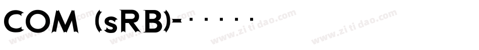 COM (sRB)字体转换